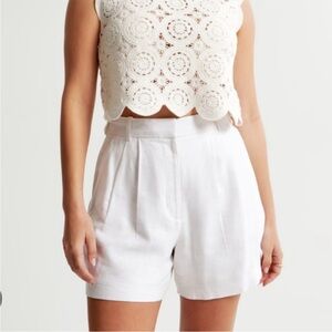 Abercrombie & Fitch White Women's Shorts